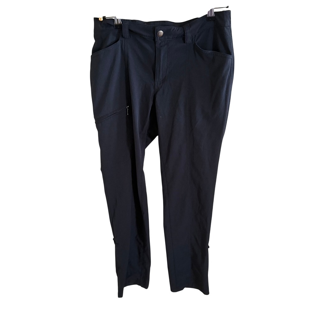 Duluth Trading Co Womens Flexpedition Slim Leg Cargo Hiking Pants Black 8 x 31